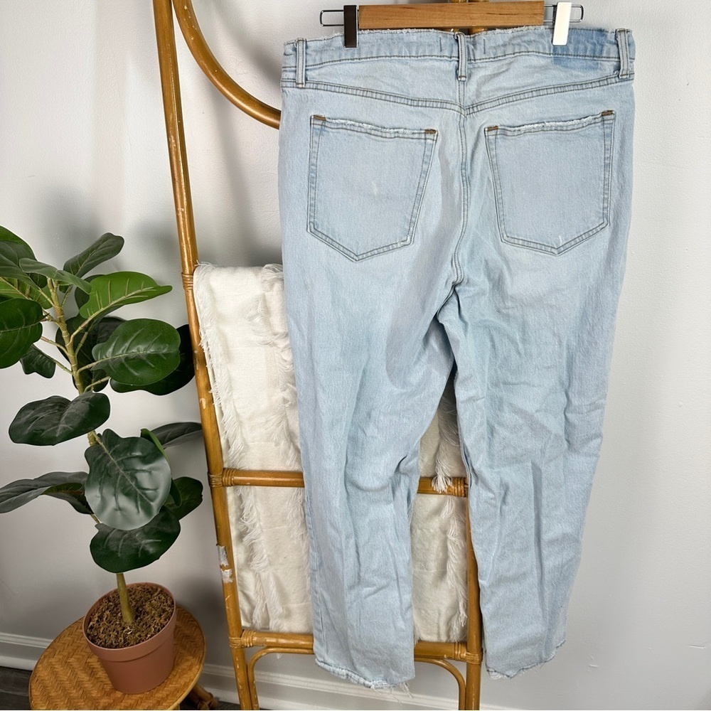 Abercrombie and Fitch The 90s Straight Ultra High Rise Light Wash sz 16 R - Picture 4 of 6
